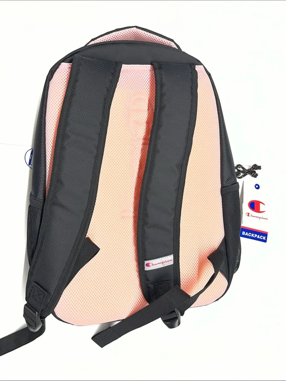 NEW Champion Center Backpack in Black & Pink Combo